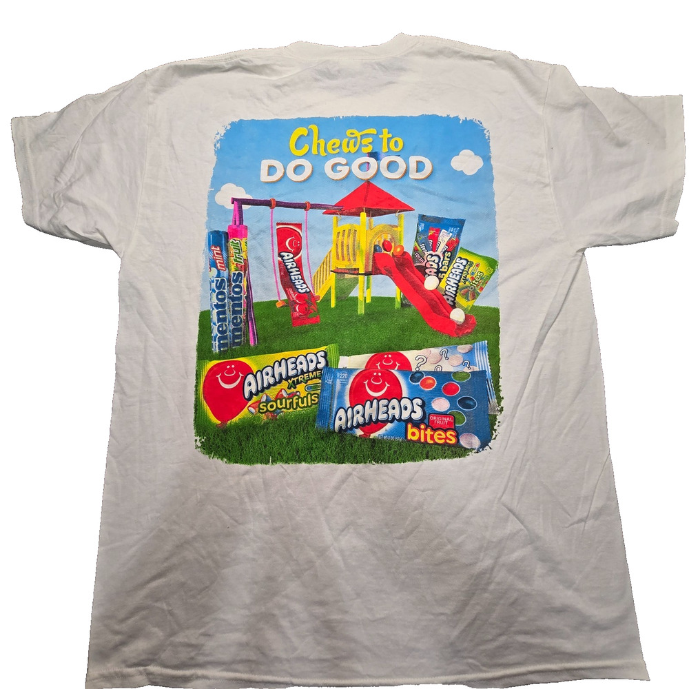 Airheads Mentos Graphic Shirt Snack Tee Chews To Do Good Adult LARGE